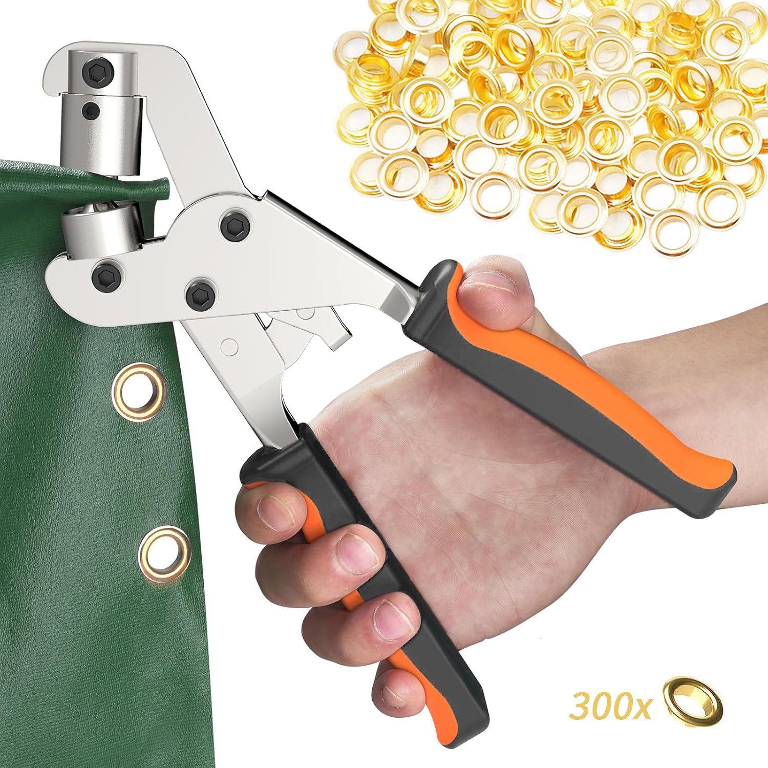 프리라이프 - 아일렛 펀치 수동 펀칭기 10.5mm 오링펀치 천막 가죽 현수막 타공기 하도메 공구 세트 21,700원