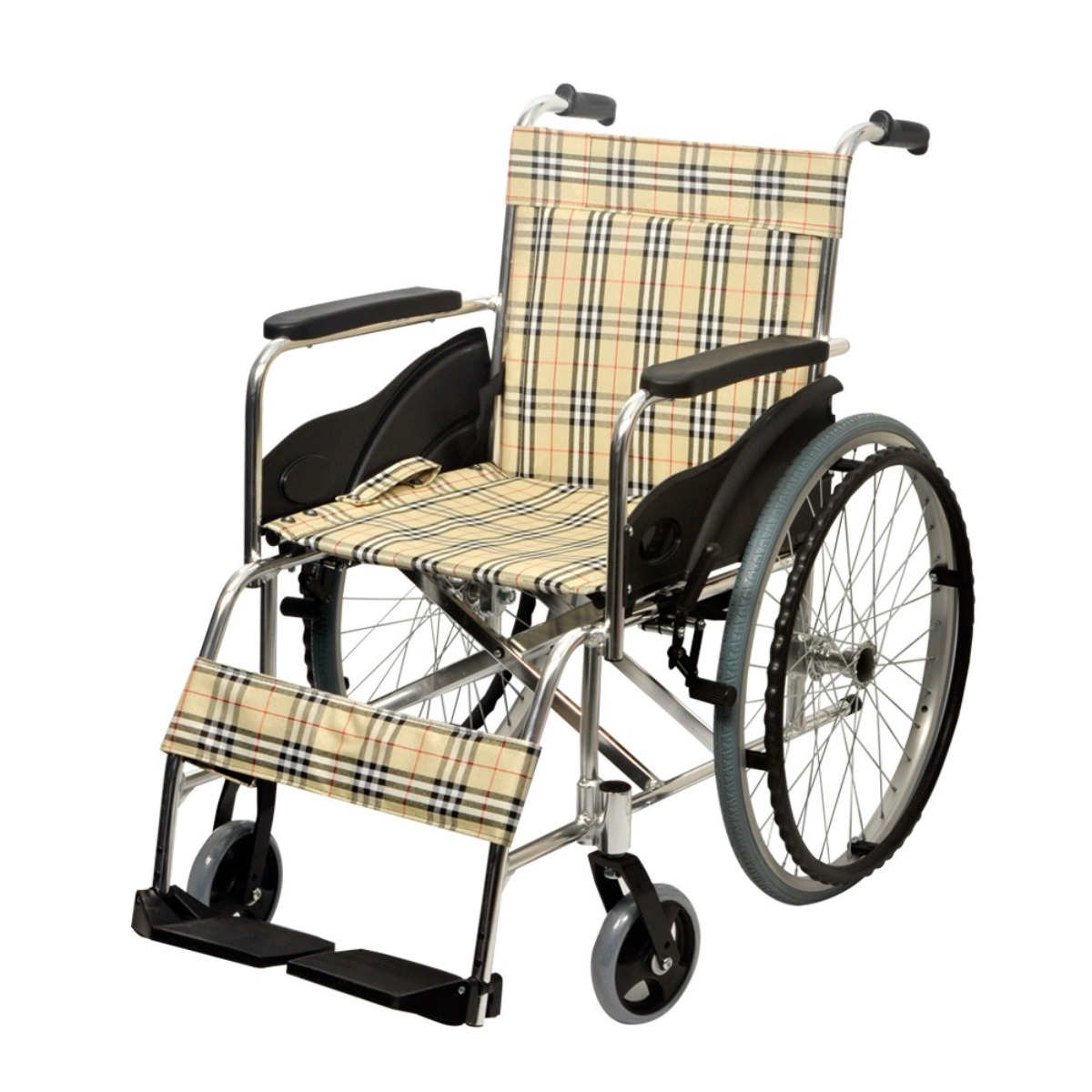 메디위 수동 알루미늄 경량 접이식 휠체어, 1개, ME-2001 158,000원