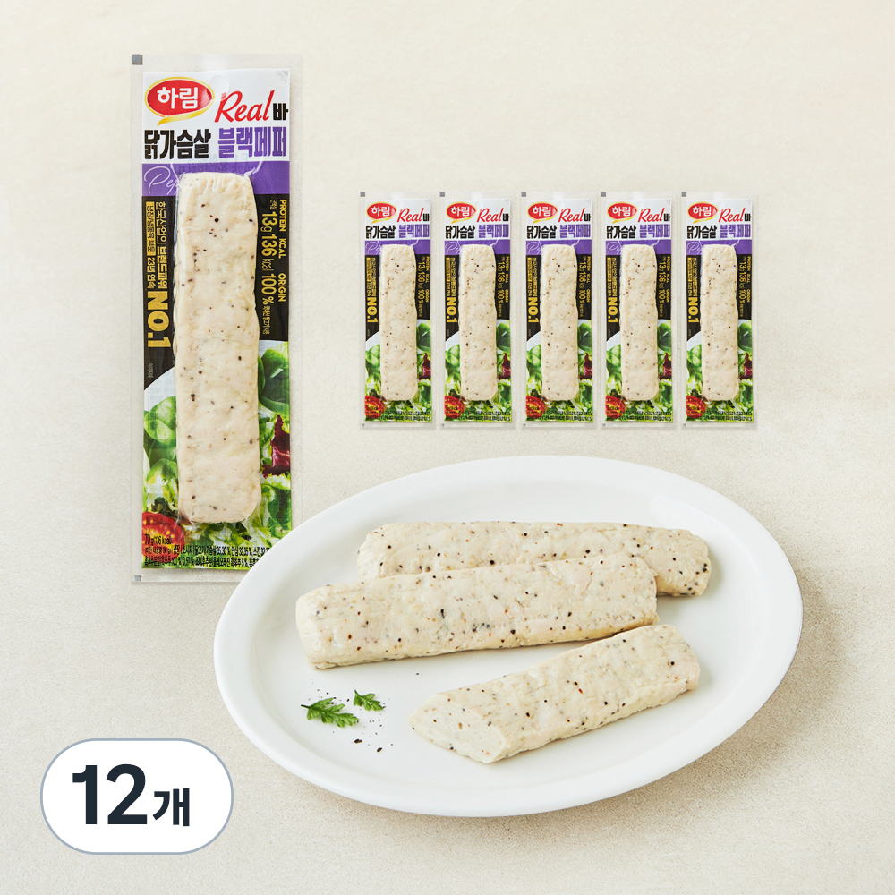 [로켓프레시] 하림 리얼바 닭가슴살 블랙페퍼 16,760원