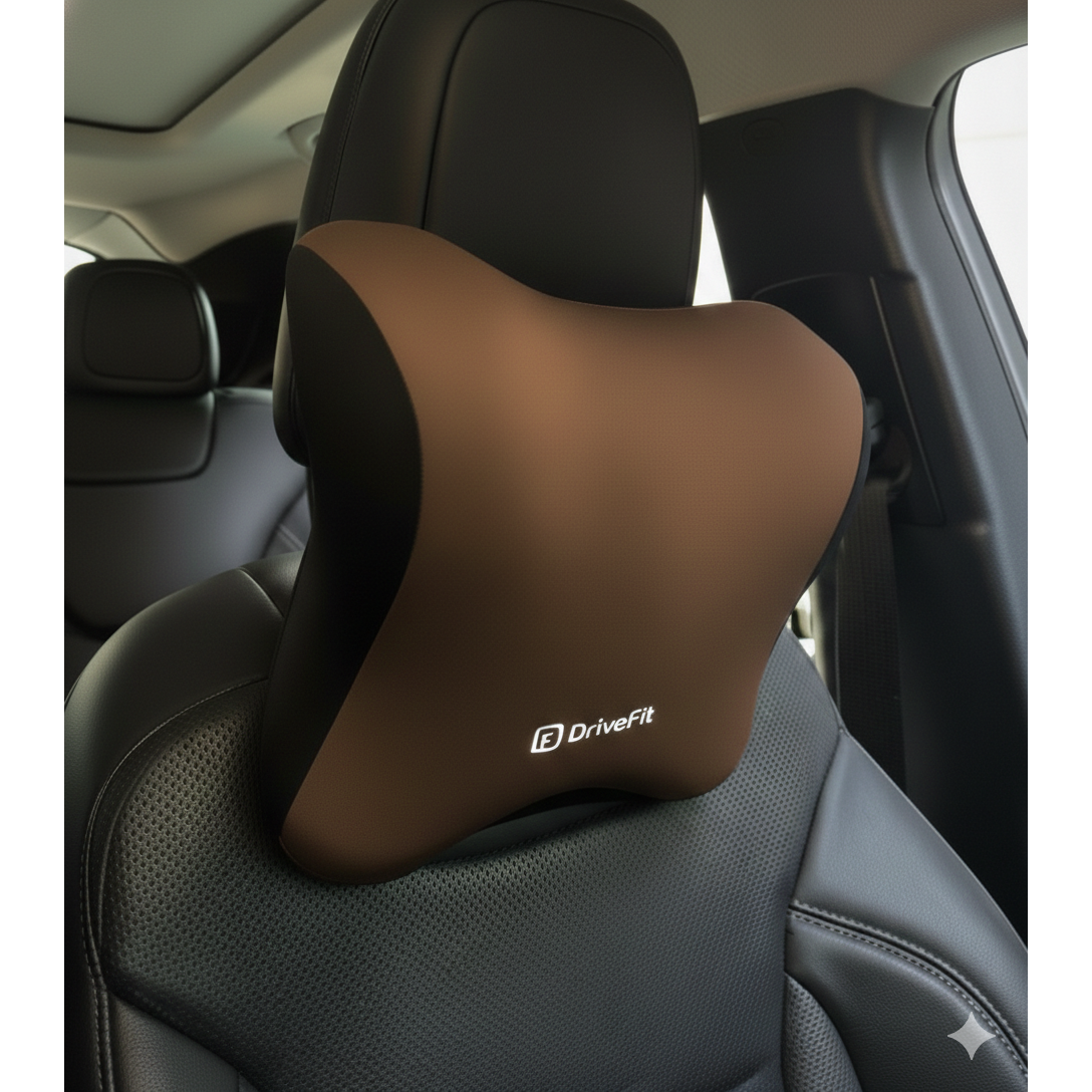 드라이브핏 차량용 목쿠션 고밀도 메모리폼, 2개, 브라운, 현재가 24,700원