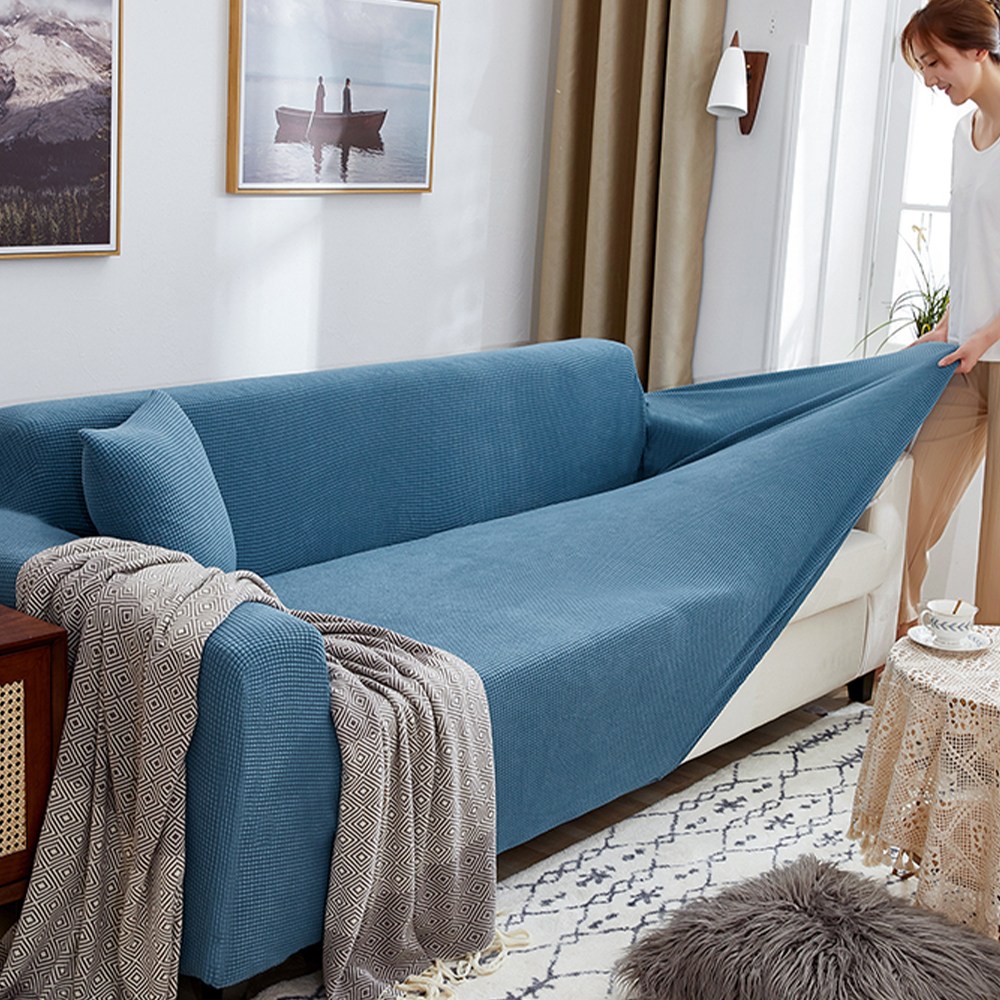 코팅블루 먼지없는 쿠션감있는 와플 탄력 쇼파커버 1~4인용 31,800원