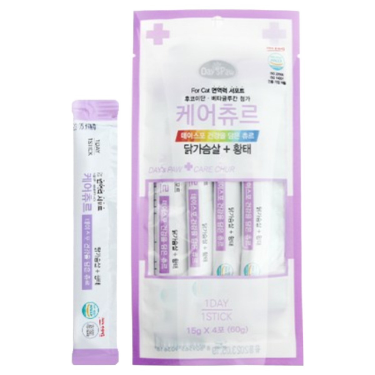 데이스포 케어츄르 닭가슴살+황태 (면역력) 4p 2,900원