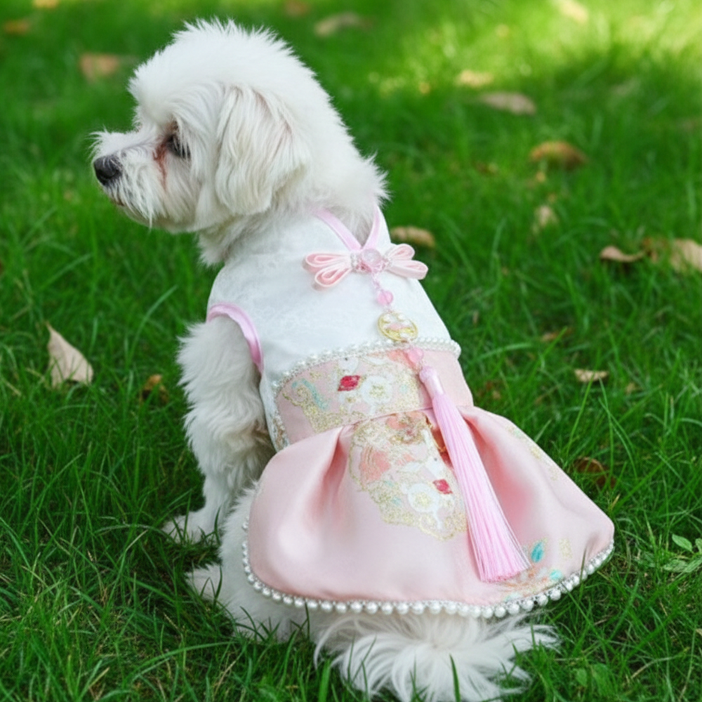 웨이비데이즈 반려동물 예리 자수패턴 생활한복 원피스 23,900원