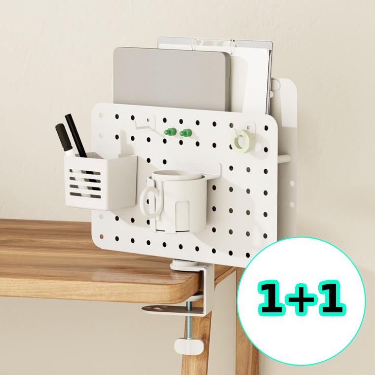 무지스 1+1 스틸 페그보드 회전형 책꽃이 타공판 파티션 풀세트 ROT-006WH 화이트 73,900원