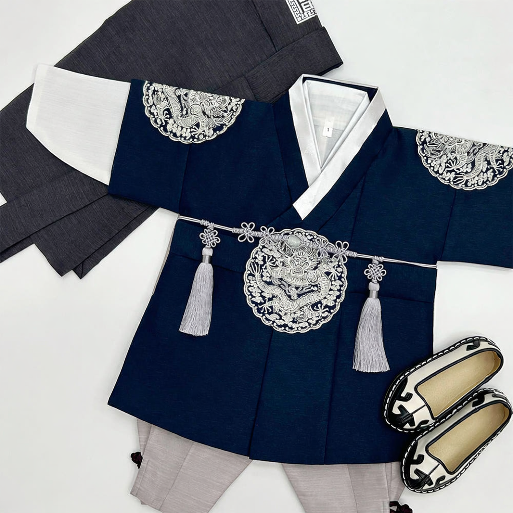 초월 곤색 곤룡포 왕세자 고급 남아한복 아동한복(1호-15호) 어린이 돌잔치 아기 88,000원