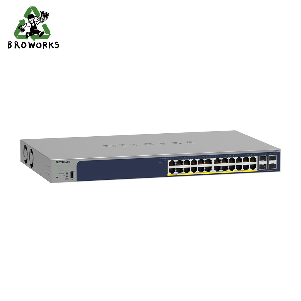 넷기어 GS728TPP [스마트스위치 / 1Gbps 24Port + 1Gbps 4Port SFP PoE+ / Desk or Rack Type] 1,100,000원