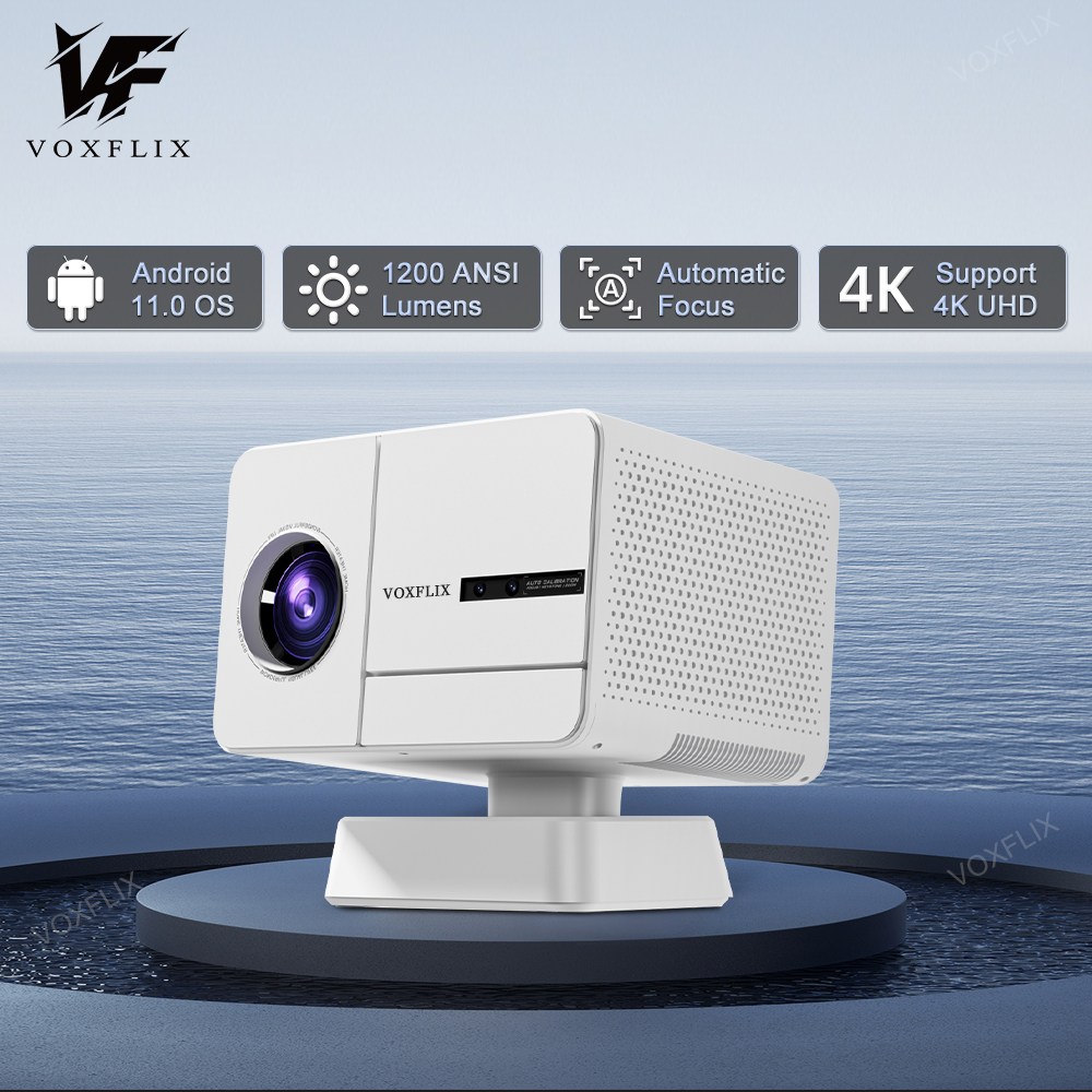 VOXFLIX 가정용프로젝터 풀HD 1080P 4k 안드로이드 스마트빔 HDR Wifi 휴대용미니빔 네이티브 1920*1080P 홈시네마 한글 지원 202,960원