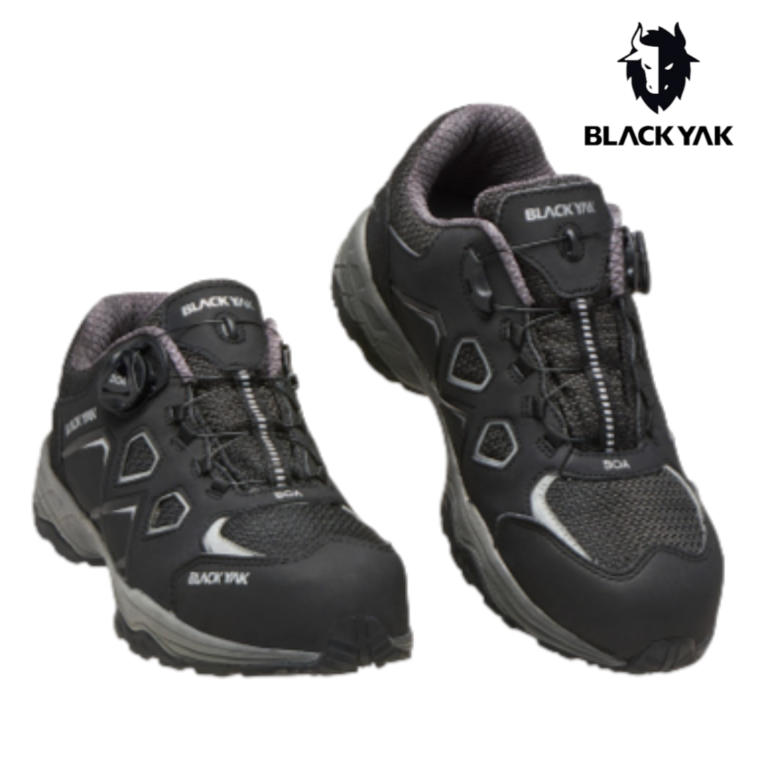 블랙야크 남성 안전화 건설 노가다 공사 작업용 단화 메쉬 다이얼 초경량 발편한 작업화 120,000원