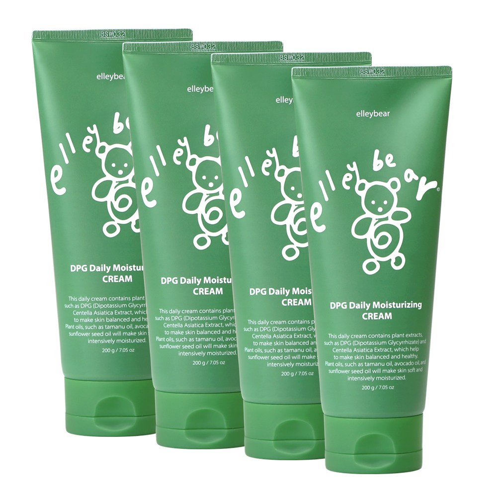엘리베어 DPG 비건 모이스처라이징 크림 200g 온가족 고보습 무향 타마누오일, 4개, 200ml 113,400원
