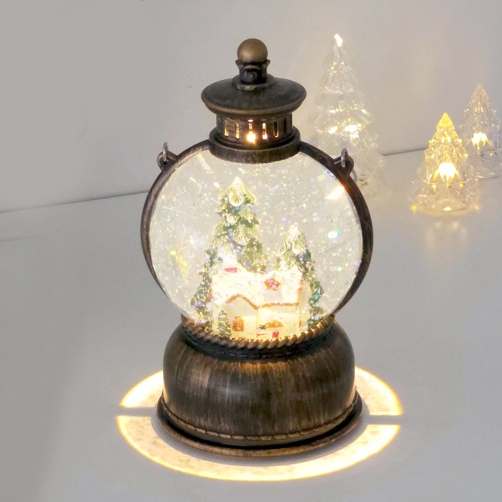 [26년형] 원형 하우스 크리스마스 오르골 스노우볼 LED 무드등 램프 크리스마스 소품 선물 28,900원