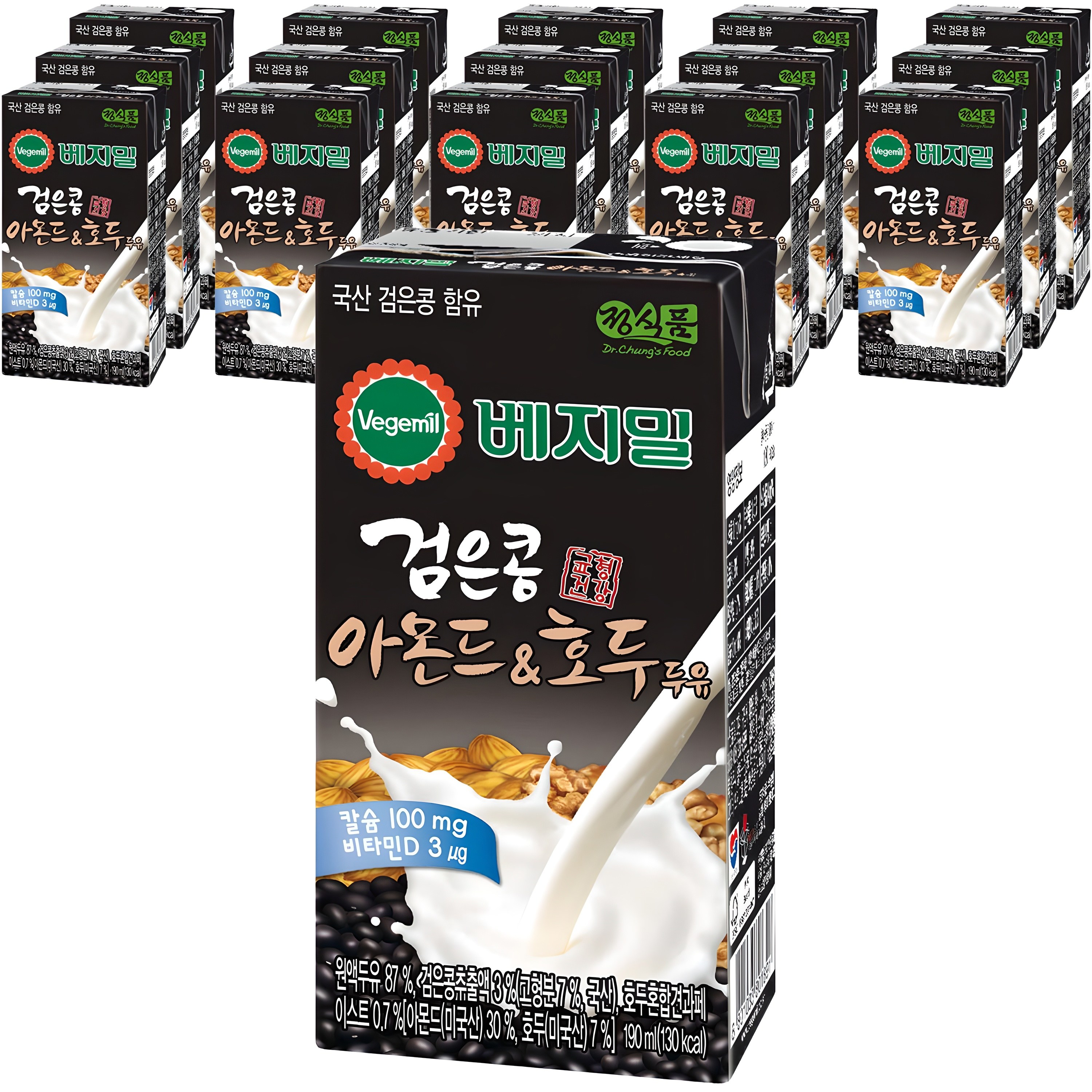 베지밀 검은콩 아몬드 앤 호두 두유 10,900원