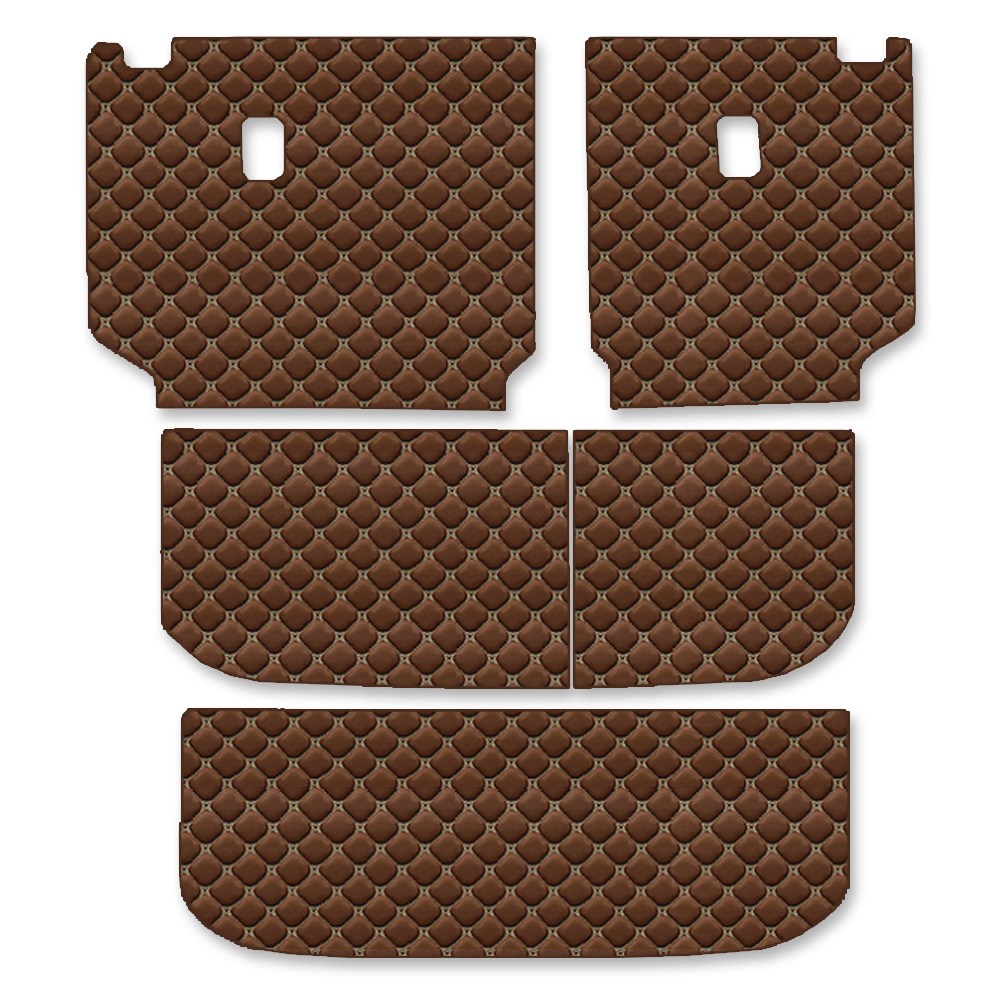 레이 더뉴 레이 레이EV 전용 컨셉토 가죽 퀼팅 등커버 트렁크매트 세트 (2열 일체형 시트 불가), 카멜 52,000원