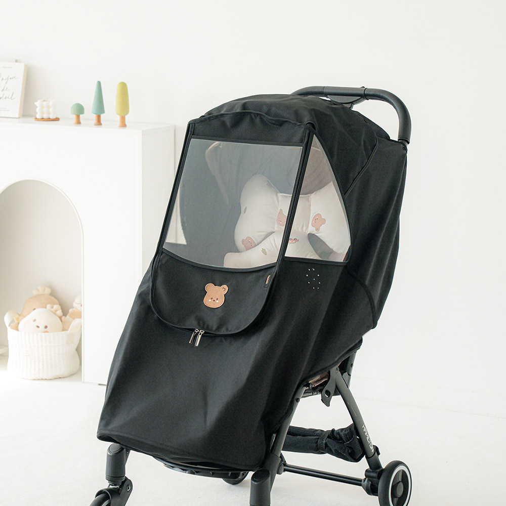 마롤로뜨 빌리지 유모차 방한커버 방풍커버 방수커버 범용 부가부 줄즈 트라이크 디럭스 절충형, 1개, 방풍커버_마고미(블랙) 39,900원