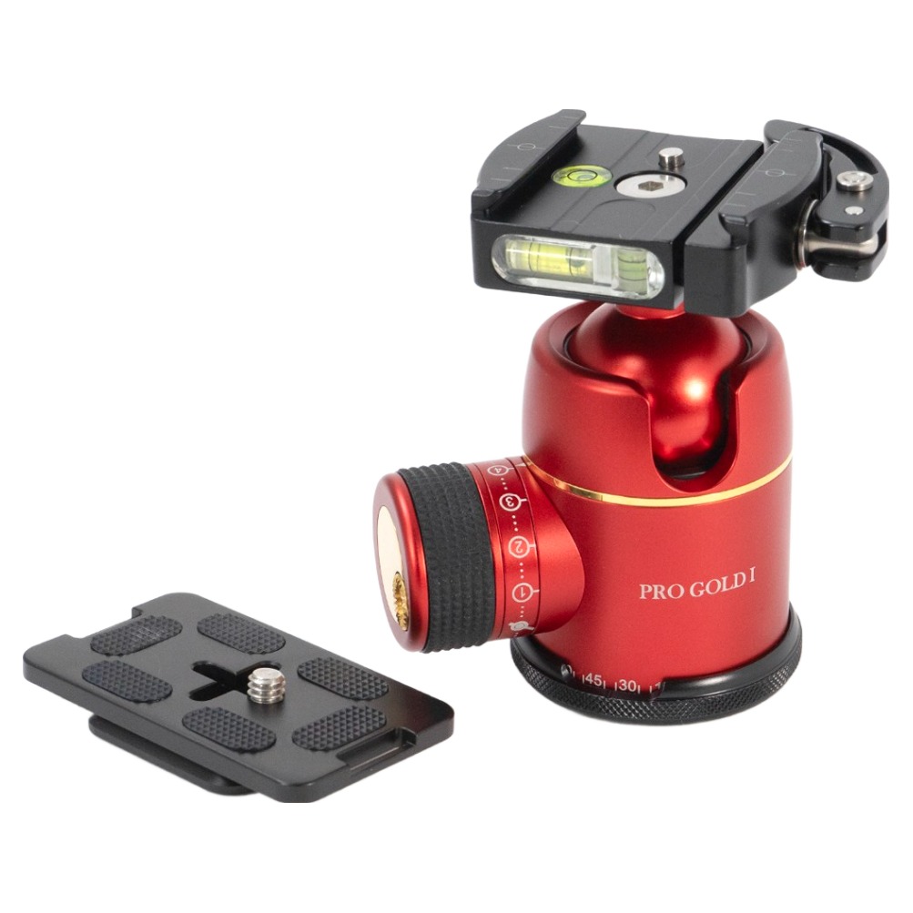 포토클램 PRO GOLD 1 EASY QR 볼헤드 30kg 지지 360도 회전 파노라마 수평계 미세 컨트롤 노브 삼각대 헤드 165,000원