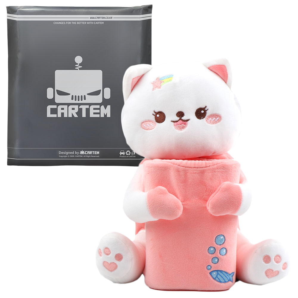 카템 허그 콘솔 티슈케이스 & 휴지통 CT433, 허그캣, 1개 15,790원