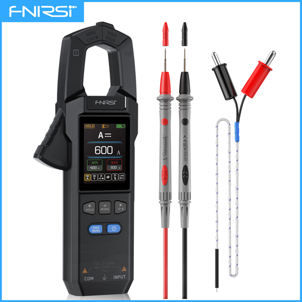 FNIRSI DMC-100 DC AC 전류 클램프 미터 10000 카운트 디지털 멀티미터 USB 충전기 600A 측정 전기공 도구 65,000원
