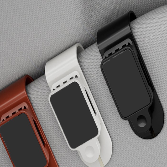 1+1행사중 차량용 선바이저 썬글라스 클립 홀더, 블랙 화이트 브라운 5,500원