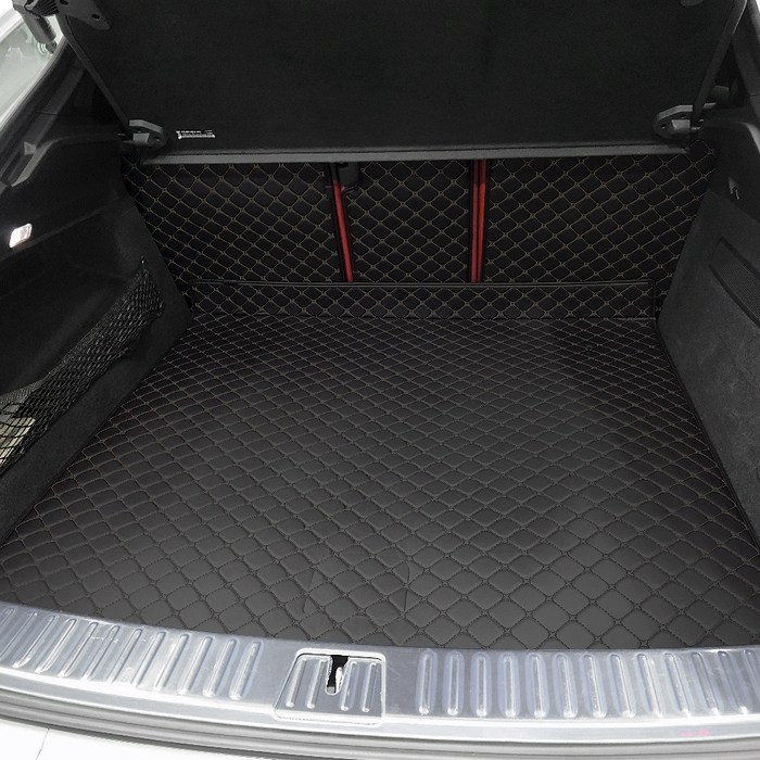 카프트 포르쉐 카이엔 호환 트렁크매트 프리미엄 가죽 퀄팅 차박, 블랙-블랙 79,000원