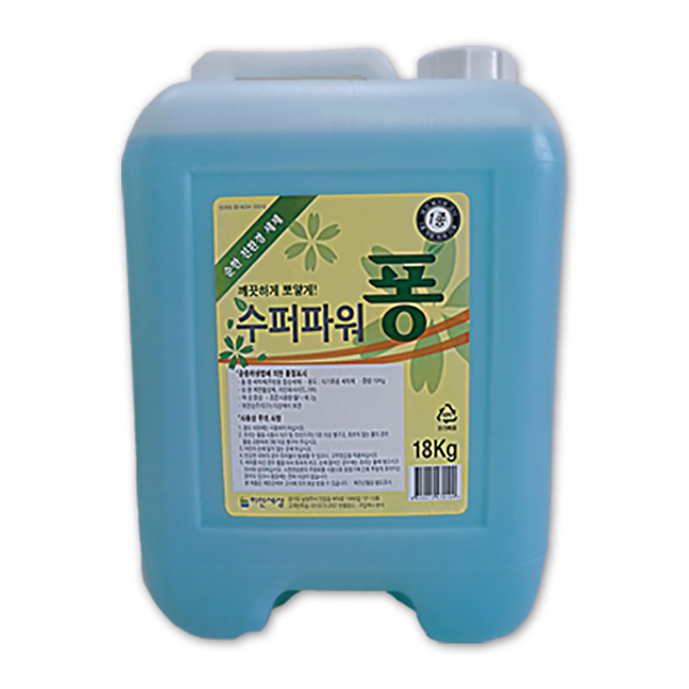 수퍼파워퐁 18kg 1종 주방세제 대용량 업소용 말통, 18kg, 1개 14,450원