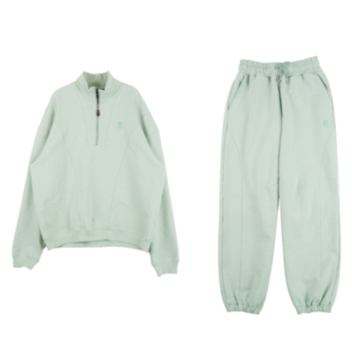 남성 기모 트레이닝 오버핏 맨투맨 팬츠 세트 59,500원