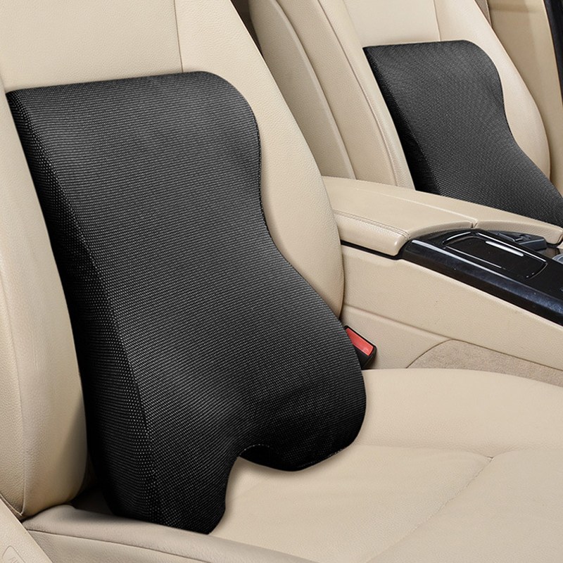 그리뉴얼 차량용 허리쿠션 메모리폼 등받이, 1개, 블랙 25,900원