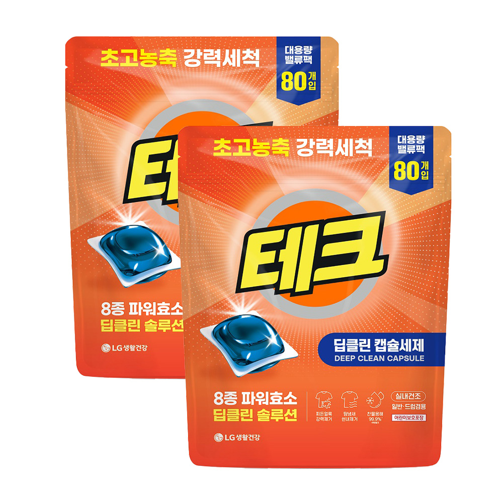 테크 딥클린 초고농축 캡슐세제 21,800원