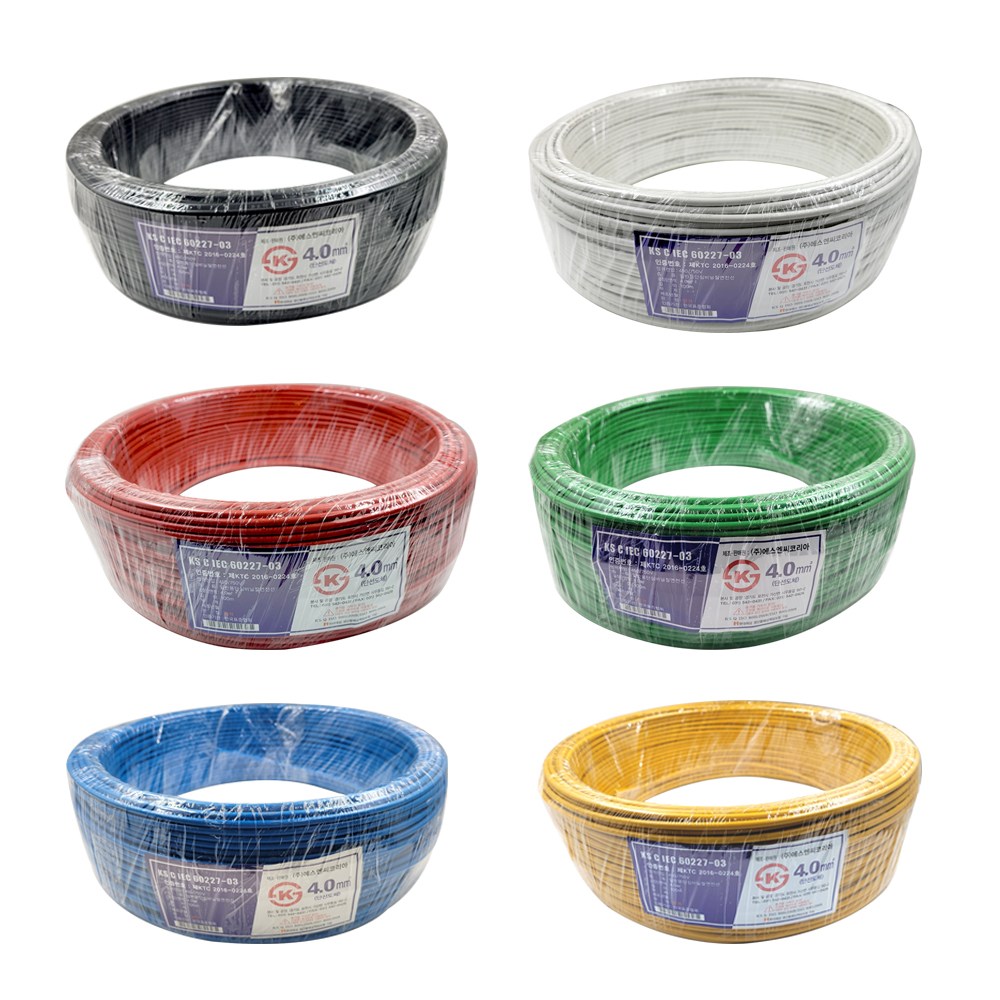 타로시 국산 HIV전선 100M 1롤 단선 절연전선 케이블 102,900원
