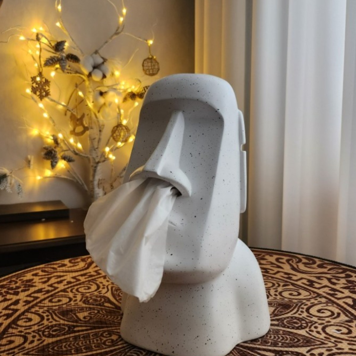 모아이 휴지케이스 티슈 집들이 선물, 화이트, 1개 24,900원