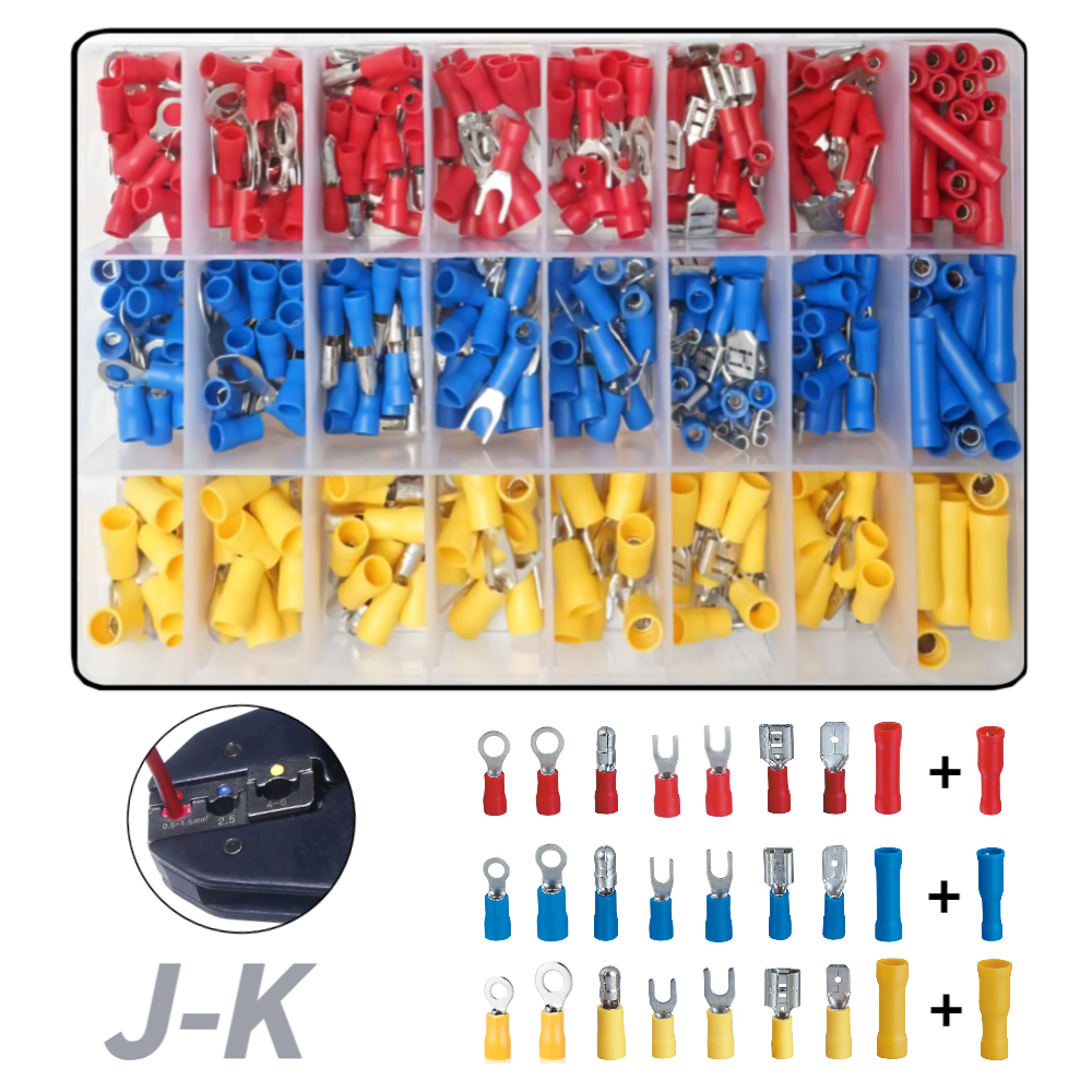 (제이케이) PG압착단자B 450pcs세트 커넥터 터미널 방수 열수축슬리브 배선 전선 전기 연결 전열 15,800원