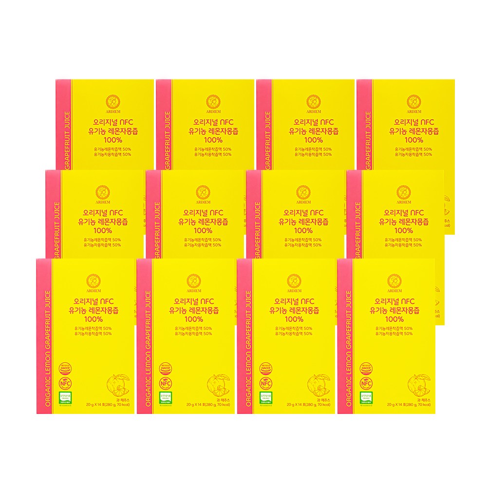 아르디엠 오리지널 NFC 유기농 레몬자몽즙 100% 착즙 레몬 자몽 원액 29,520원