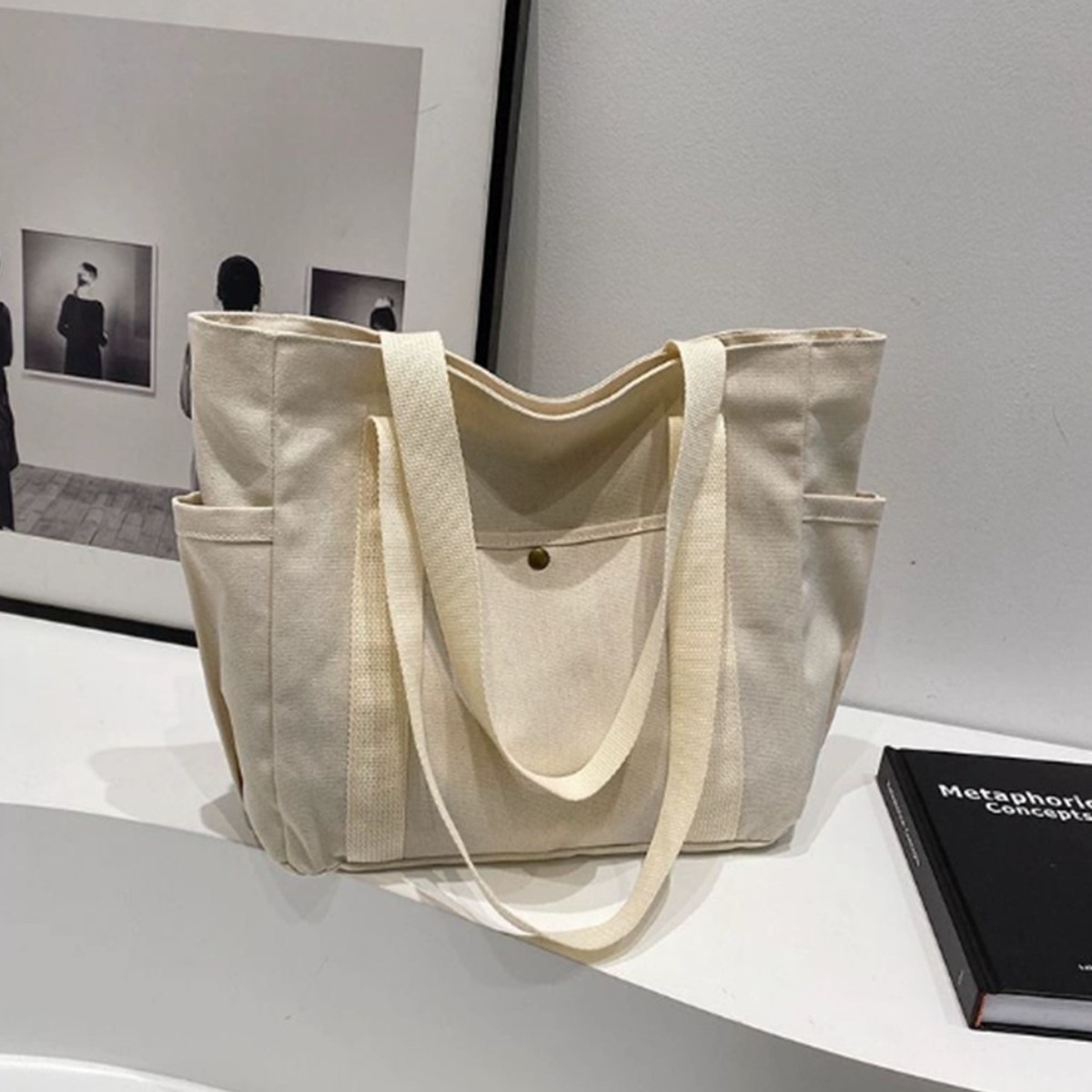 LHK주연 대용량 다용도 다기능 기저귀가방 캔버스백 15,000원