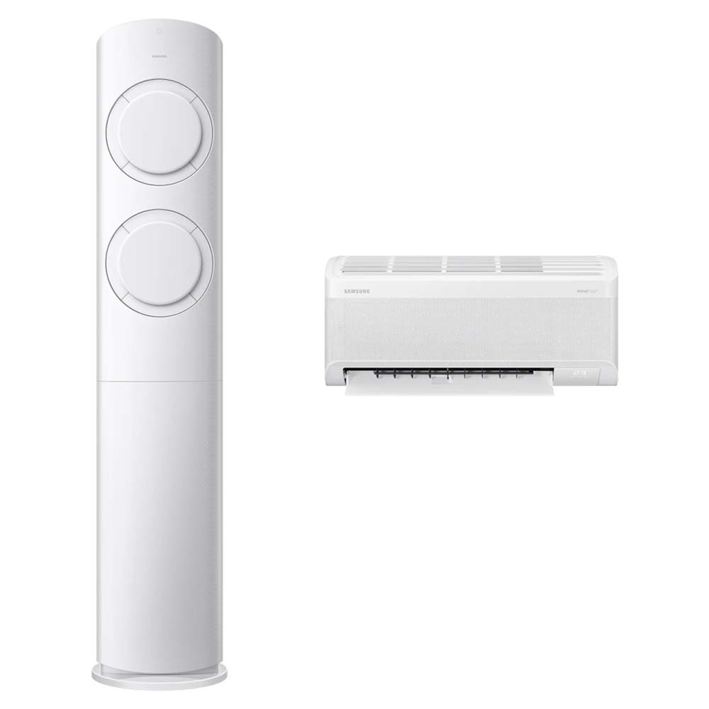 삼성전자 56.9㎡(17.2평) + 18.7㎡(5.7평) AI Q9000 홈멀티형 에어컨 AF60F17D11WRZ + 리모컨 세트 방문설치 1,675,600원