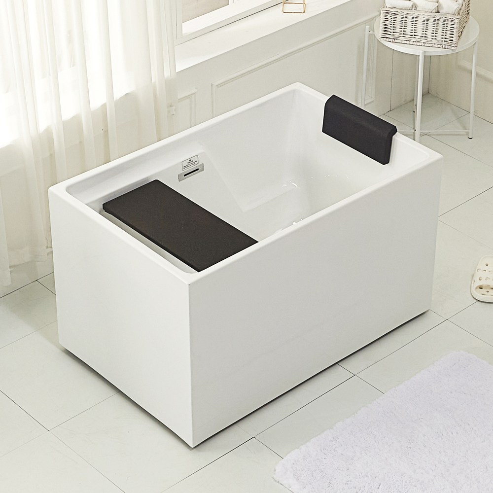 사각 아크릴 욕조 깊은욕조 이동식 프리스탠딩 반신욕조 미니 작은 간이 가정용 반신욕, 1개 619,000원
