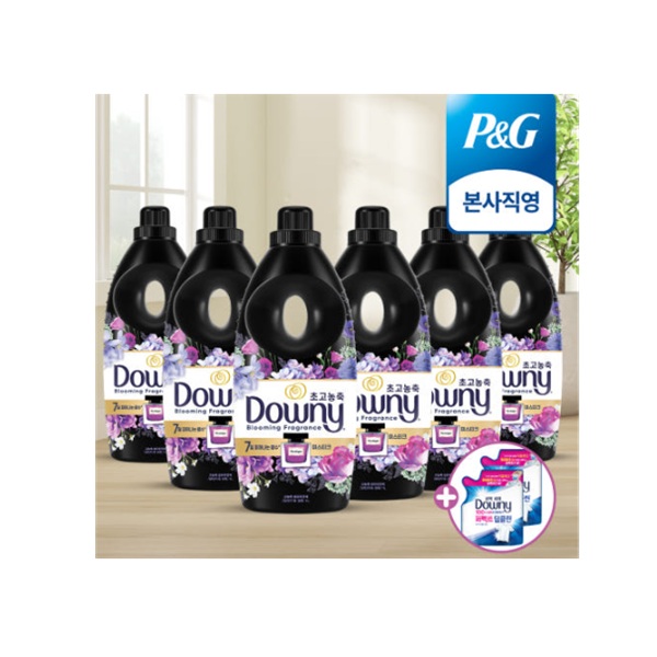 다우니 향수 컬렉션 미스티크 초고농축 섬유유연제 본품 1L 6개+(증정) 세탁세제 200ml 2개+(증정) sn 56,400원