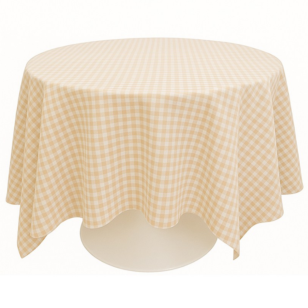 홈카페 패브릭 식탁보 감성 체크 테이블보 캠핑 주방 커버, 베이지, 4인 100x160, 1개 8,900원