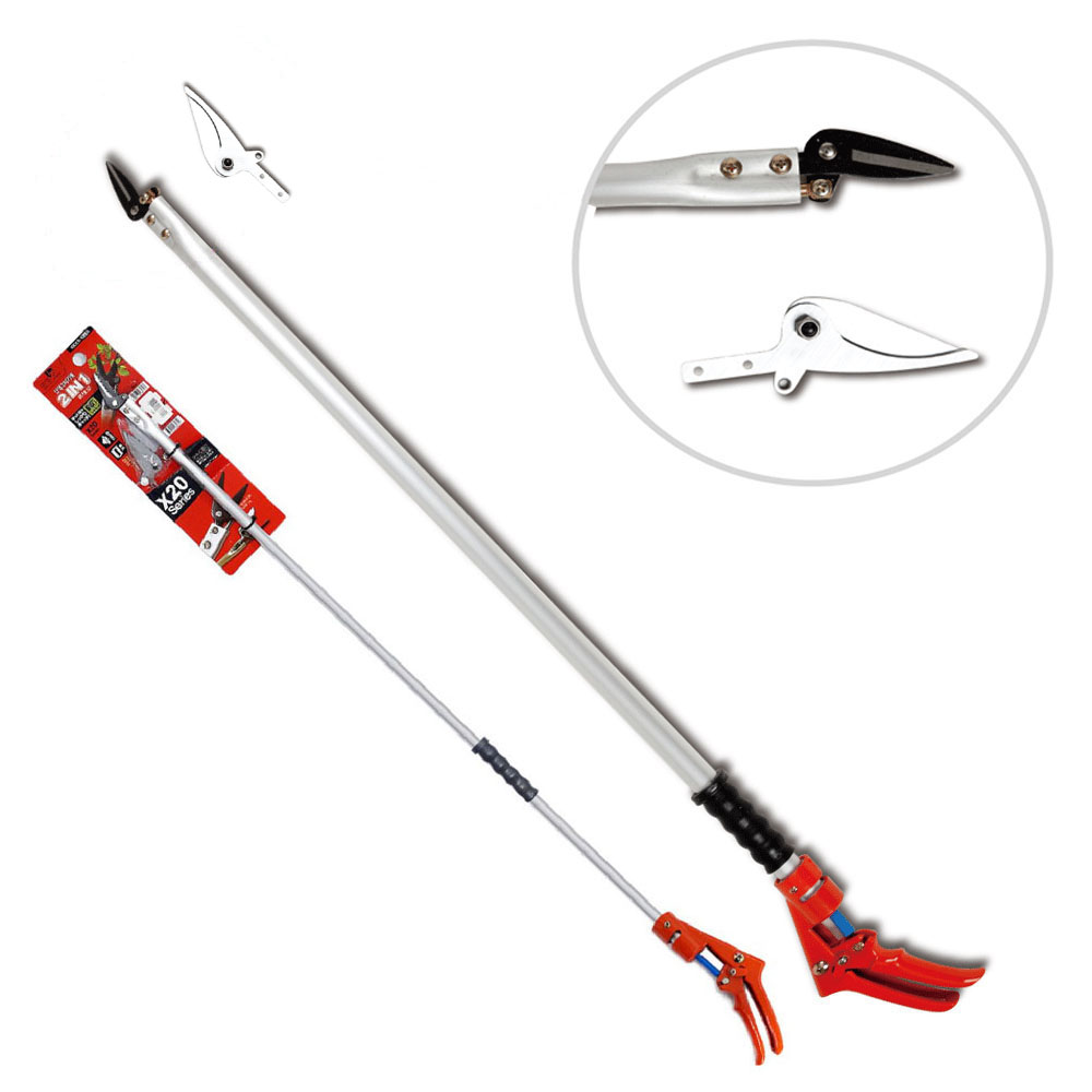 신성 국산 고지가위 높은나무 가지치기 전정 장대 감따기 X20C 1.5M (적과날,전정날), 1개 49,500원