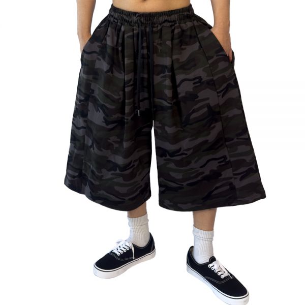 파시엔시아 수퍼 와이드 버뮤다팬츠 밀리터리에디션 통큰 벌룬 반바지 오버핏 편한 76,000원