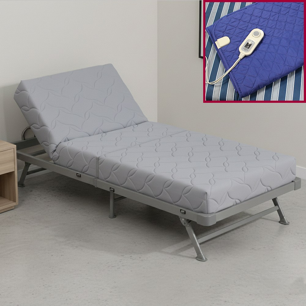 라꾸라꾸 고밀도 쿠션 포켓스프링 접이식 1인용 싱글베드 간이침대 No24N 전기매트 포함 487,000원
