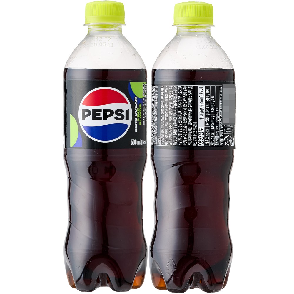 롯데칠성 펩시 콜라 제로 라임 (업소용), 500ml, 40개 37,500원