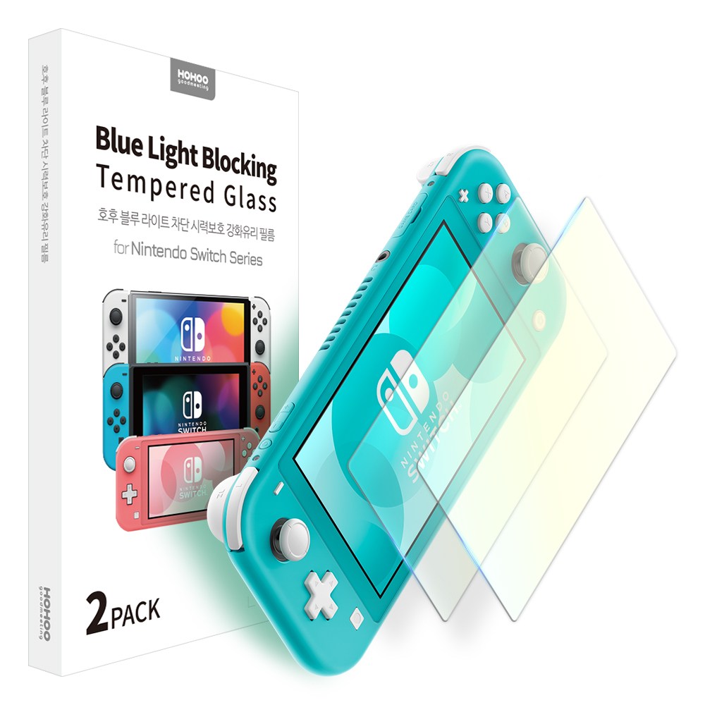 호후 닌텐도 스위치 라이트 액세서리 풀커버 강화유리필름 2p 14,600원