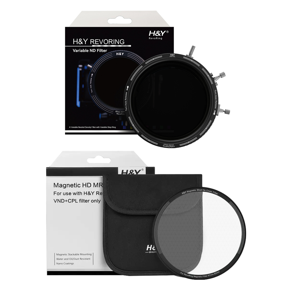 에이치앤와이 레보링 Mark II ND3-1000CPL + 클립온 쇼츠크로스 6X 가변필터 세트 67~82mm 369,000원