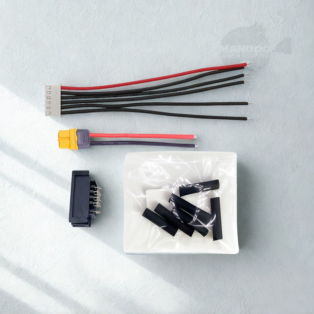 MANDOO4 디월트 밸런싱 발란싱 충전 18v DIY 납땜 4종 케이블 키트 XT60 JST-XH cable 열수축 튜브, 1세트 22,900원