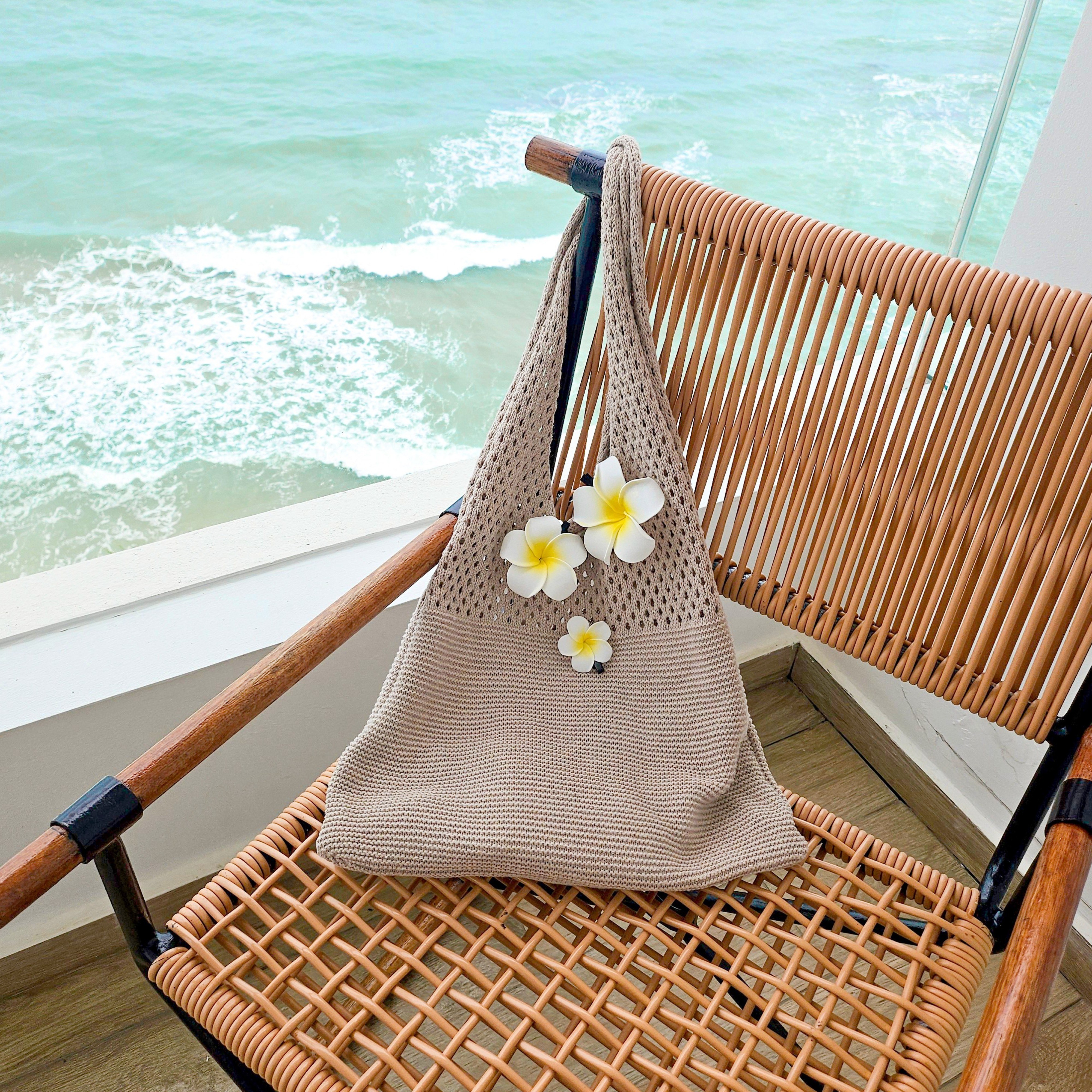 여름 그물 가방 손뜨개 네트백 여성 라탄백 장바구니 8,900원