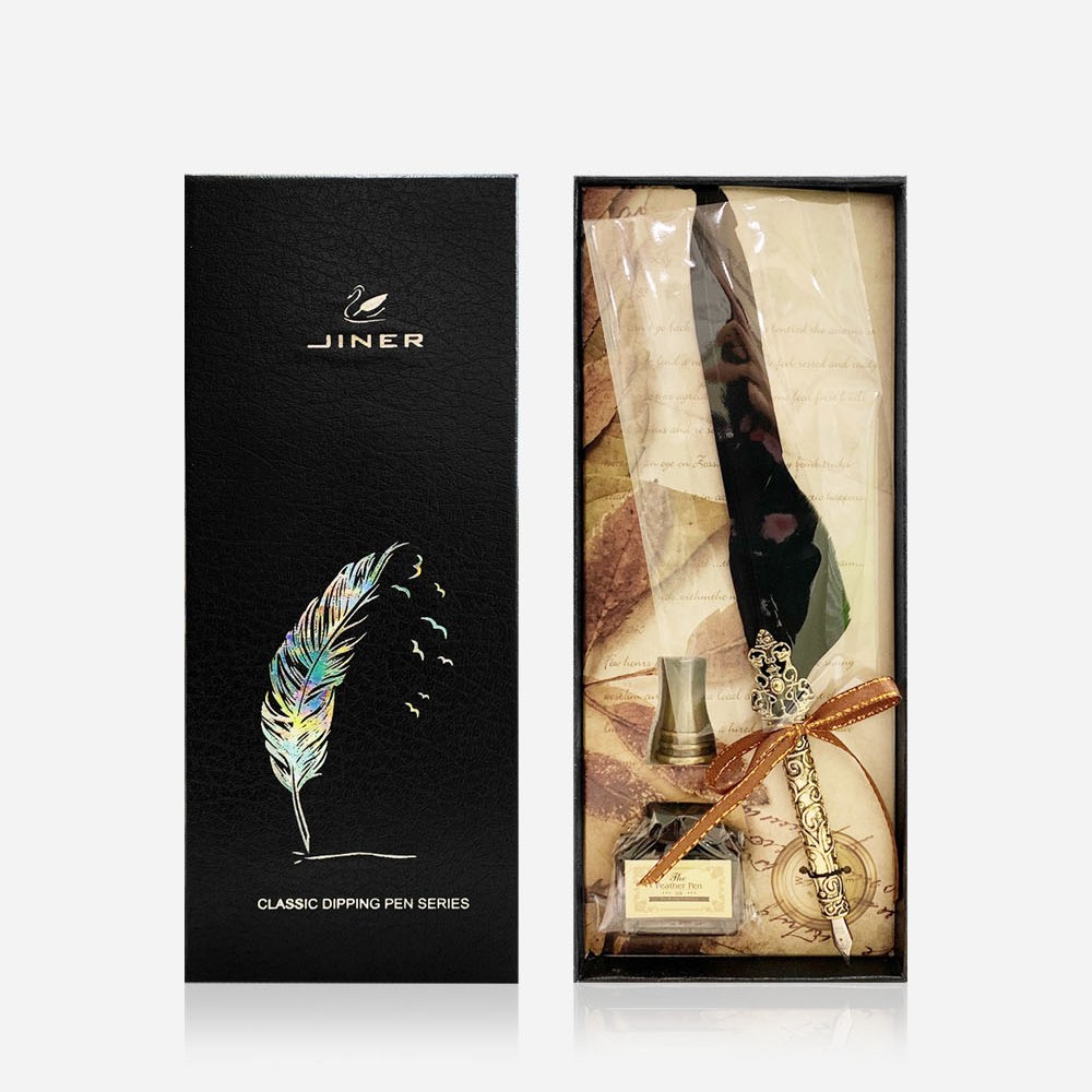 허니잼 캘리그라피펜 깃털펜 잉크펜 만년필 책상 다이어리 꾸미기 9,900원