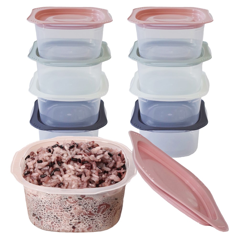 국내생산 온더밥 국내생산 전자레인지용 냉동밥용기 300ml, 혼합색상, 8개 11,800원