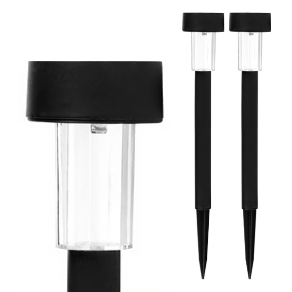 ZIO-BIZ 태양광정원등 꼬마등 블랙 2개 / LED 태양열정원등 태양광등 야외조명 태양광 야외등 외등 외부등 직부등 가로등 전등 미니등 소형등 테라스등 잔디등 5,820원