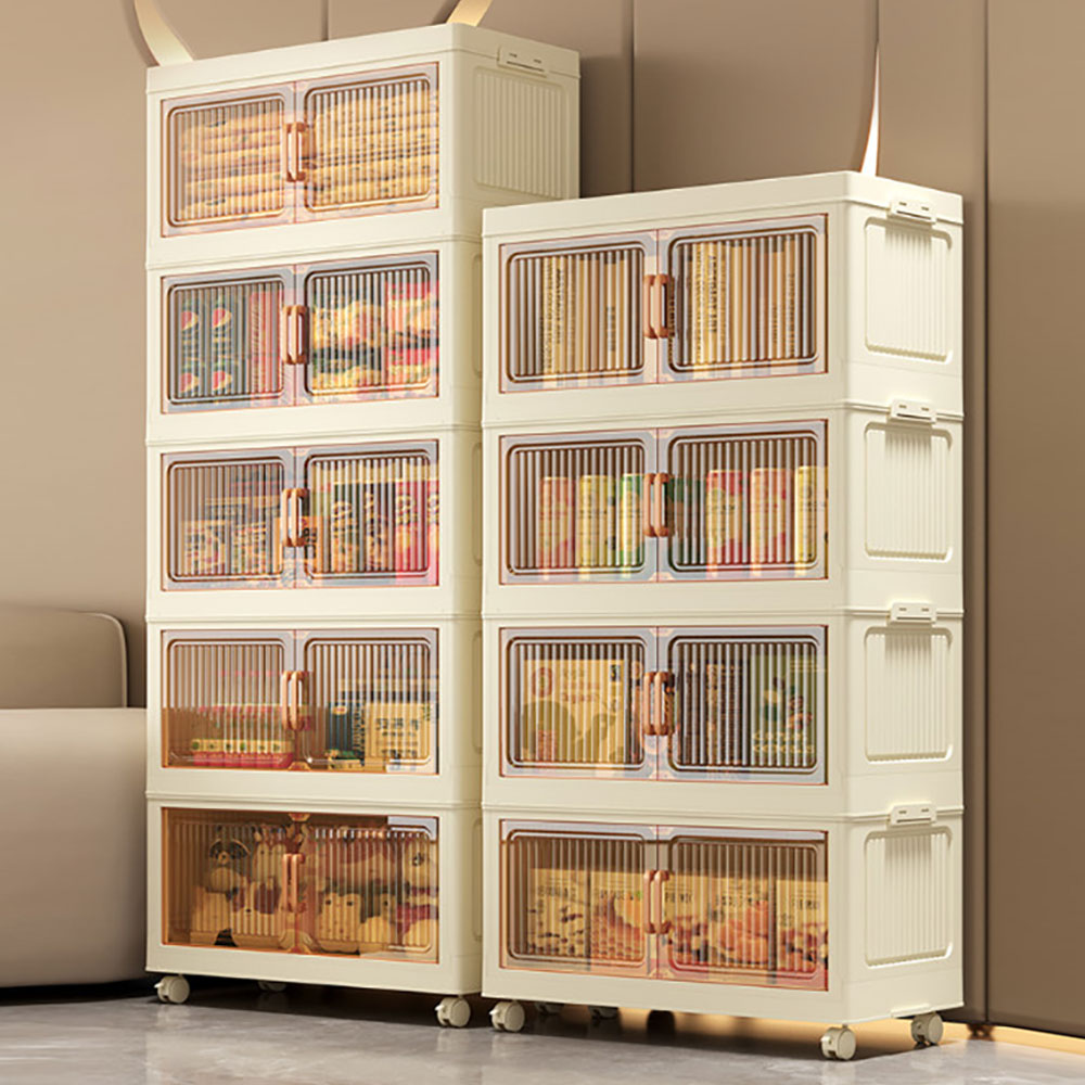 페이셜비 이동식 접이식 수납장 정리장 접이식 수납함, 하양 19,000원