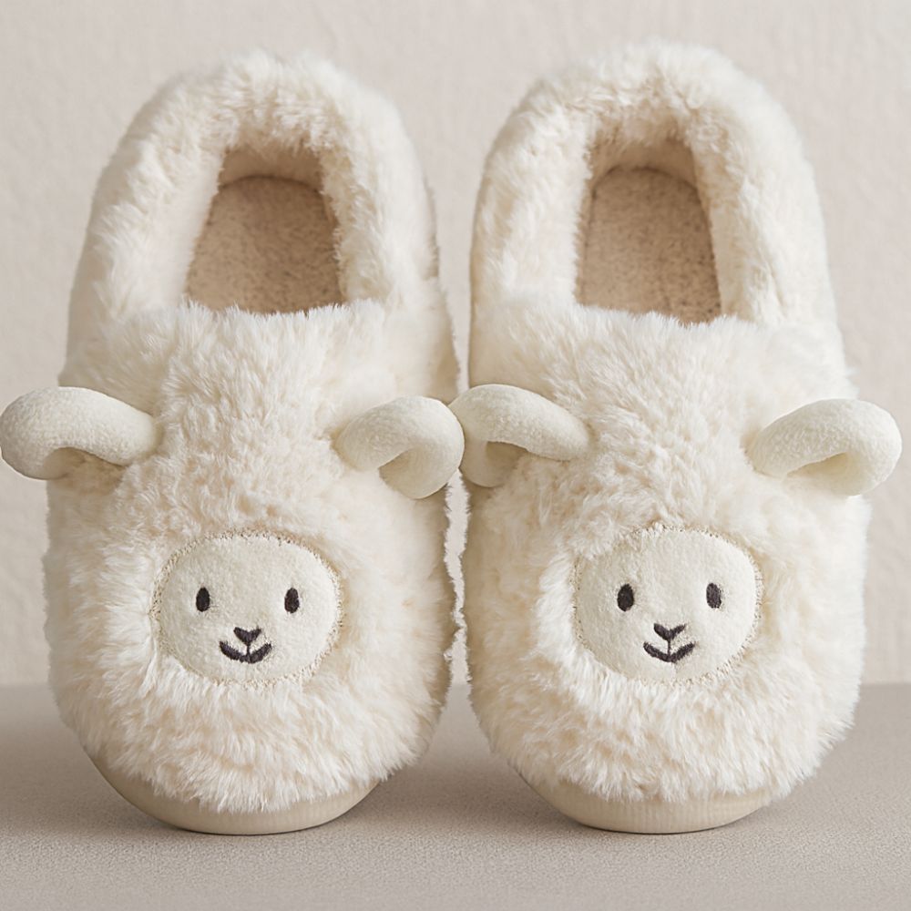 희비키 귀여운 양 털슬리퍼 뽀글이 실내화, 1개, 흰색 19,900원