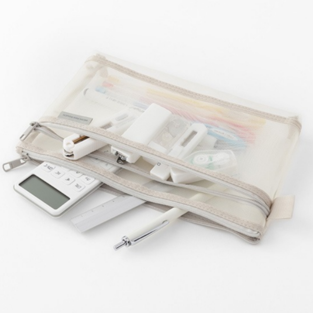 필통파우치 그레이 대용량 직장인 메쉬 필통 14,800원