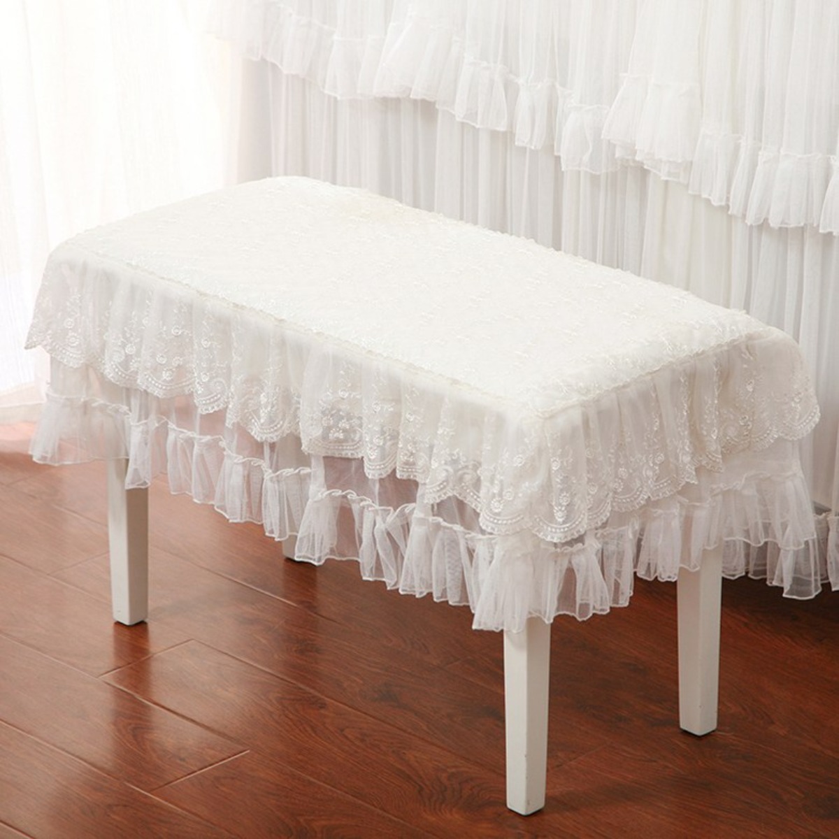 SKANDSALO 캐주얼 럭셔리 레이스 직사각형 북유럽 피아노 의자 커버 28,500원